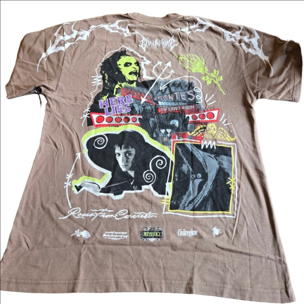 Civil Regime Beetlejuice Tee Shirt Large NWT